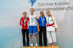 Denja Gremli,Enuara Osmani,Tharmiga Krishnathas,Zofia Gzyl,Bonstetten,Siegerehrung,2026,Zürcher Kantonalmeisterschaft,ZHKM,IKIGAIDO KARATE FÄLLANDEN,SHORIN RYU KARATE DO KLOTEN,SHOTOKAN KARATE JAFFNA,SHITO RYU KARATE CENTER ALBIS