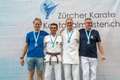 Daniel Schaffhauser,Andreas Stucki,Thomas Riedel,Georges Henry,Bonstetten,Siegerehrung,2026,Shukokai Dojo Wetzikon-Volketswil-Winterthur,Zürcher Kantonalmeisterschaft,ZHKM,ZANSHIN DO KARATE,KEN WA KAI GOJU-RYU KARATE-DO