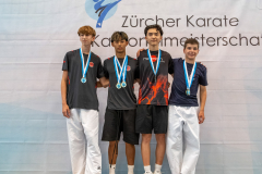 Karl Ravas,Linus Gubler,Nevio Iseppi,Yanik Meier,Bonstetten,Siegerehrung,2026,Shukokai Dojo Wetzikon-Volketswil-Winterthur,Zürcher Kantonalmeisterschaft,ZHKM,NIPPON TRAINING URDORF / DIETIKON, KEN WA KAI GOJU-RYU KARATE-DO