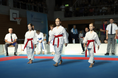 Kantonalmeisterschaft, Zürich, Bonstetten, 2023, Natalie Dusa, Zoe Keller, Ellie Keller, Kata, Team, Schweiz, Shukokai Dojo Wetzikon