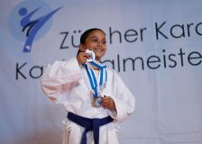 Kantonalmeisterschaft, Zürich, Bonstetten, 2025, Schweiz, Siegerehrung, Anastasia Radenkovic, Shorin Ryu Karate Do Kloten