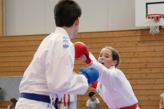 Kantonalmeisterschaft, Zürich, Bonstetten, 2024, Kumite, Schweiz, Gianna dalla Lana, Norell Kunz, Shukokai Dojo Wetzikon