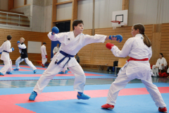 Kantonalmeisterschaft, Zürich, Bonstetten, 2024, Kumite, Schweiz, Gianna dalla Lana, Norell Kunz, Shukokai Dojo Wetzikon