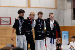 Kantonalmeisterschaft, Zürich, Bonstetten, 2024, Siegerehrung, Schweiz, Tobias Riedel, Iven Krummenacker, Shukokai Dojo Wetzikon